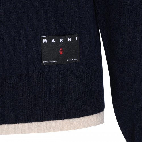 BLUE AND LIGHT BLUE CASHMERE SWEATER