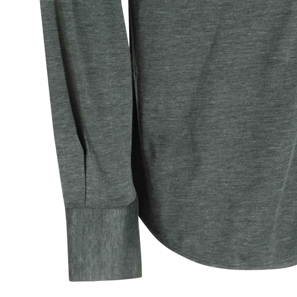 DARK GREY SILK AND COTTON SHIRT