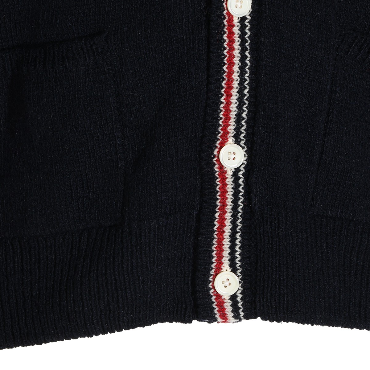 NAVY WOOL CARDIGAN