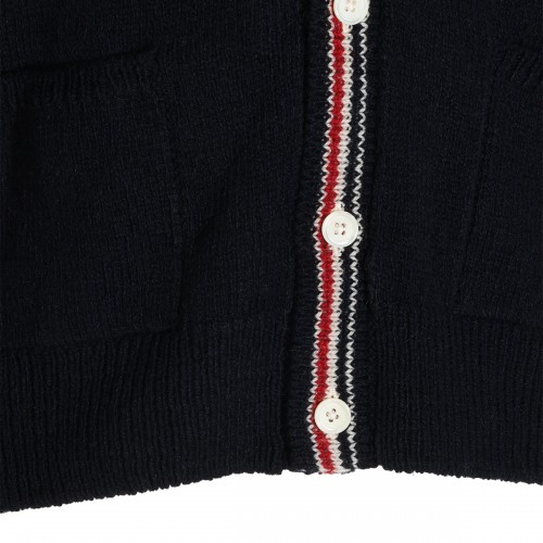 NAVY WOOL CARDIGAN