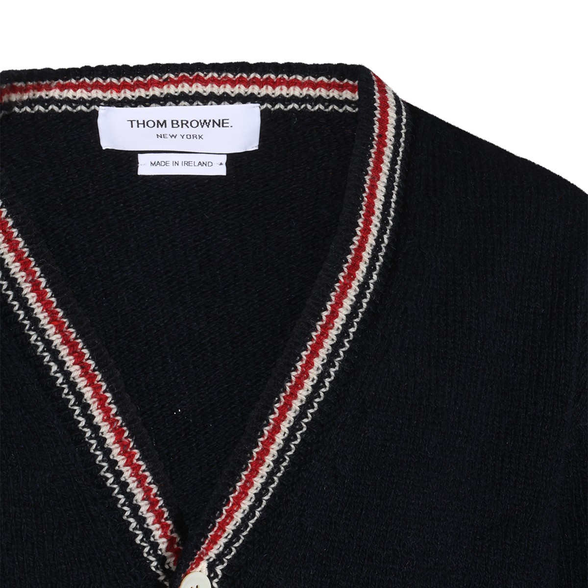 NAVY WOOL CARDIGAN