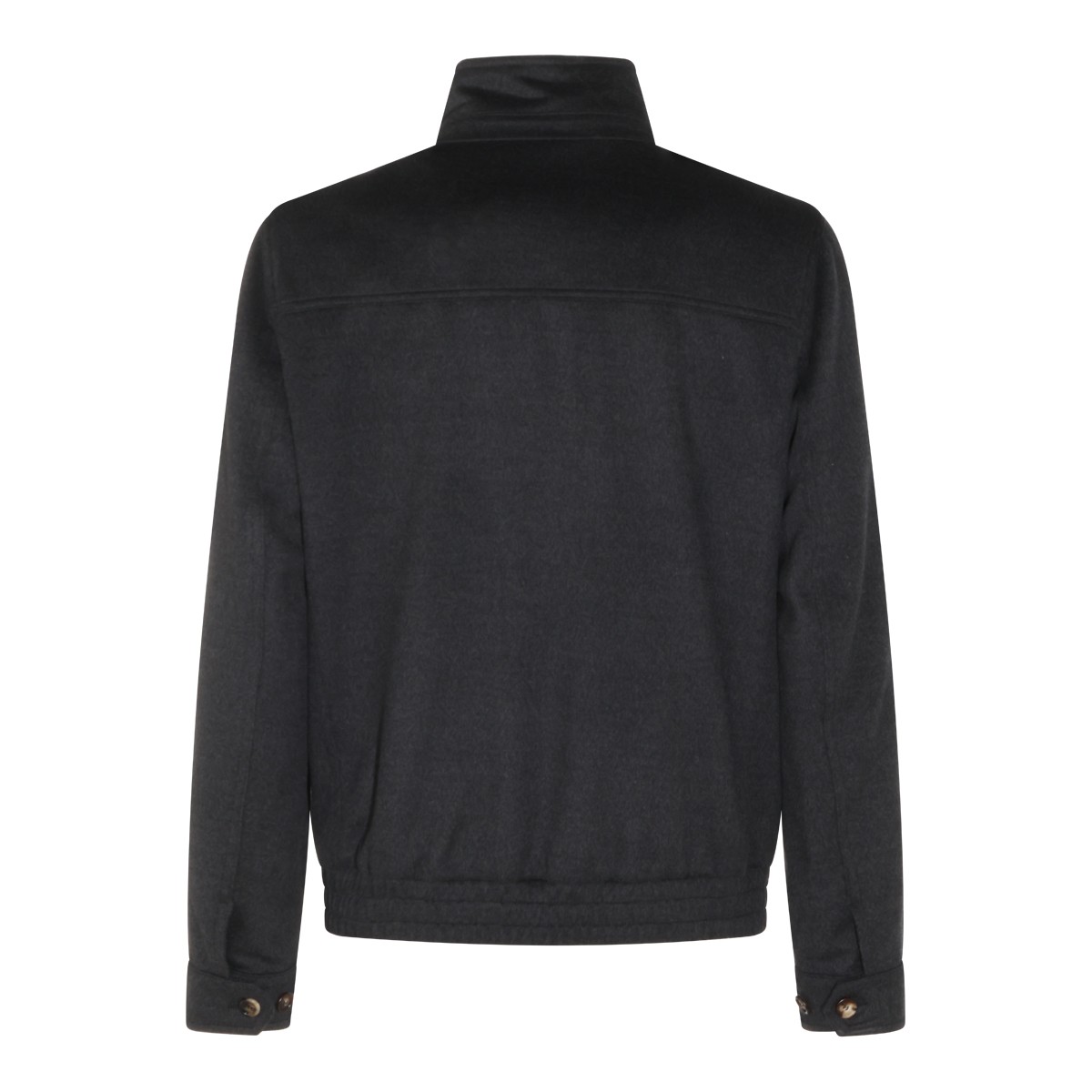 ANTHRACITE VIRGIN WOOL CASUAL JACKET
