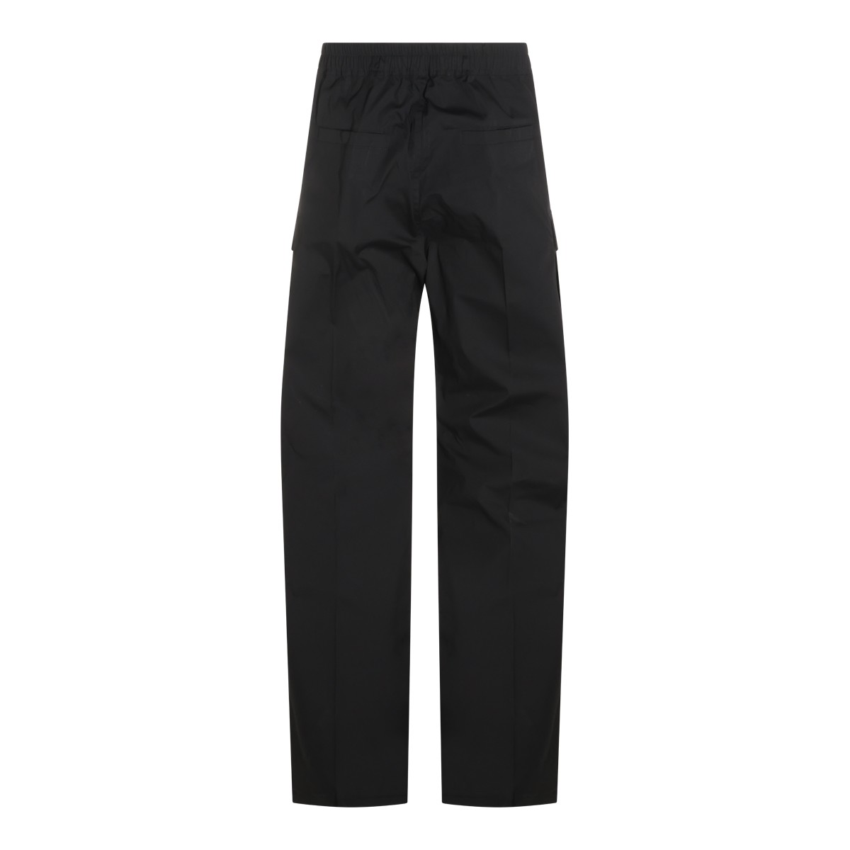 BLACK COTTON STRETCH CARGOBELA PANTS