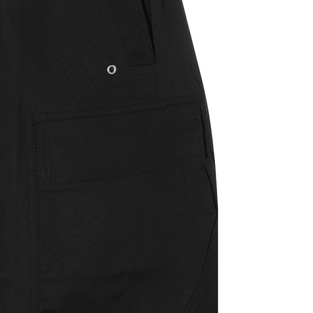 BLACK COTTON STRETCH CARGOBELA PANTS