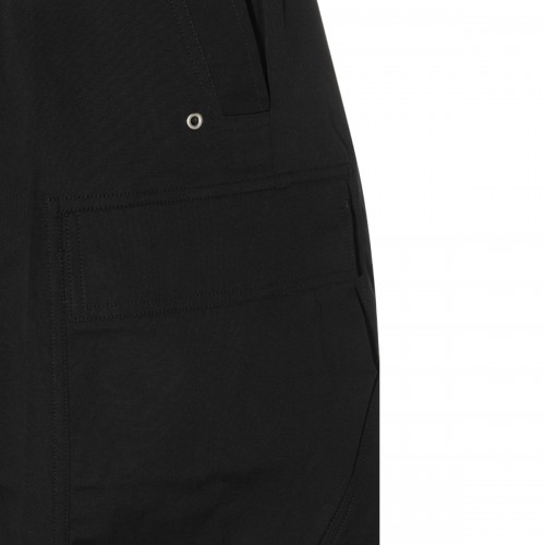 BLACK COTTON STRETCH CARGOBELA PANTS