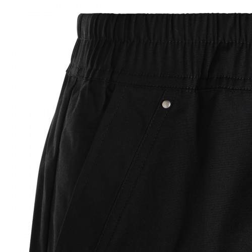 BLACK COTTON STRETCH CARGOBELA PANTS