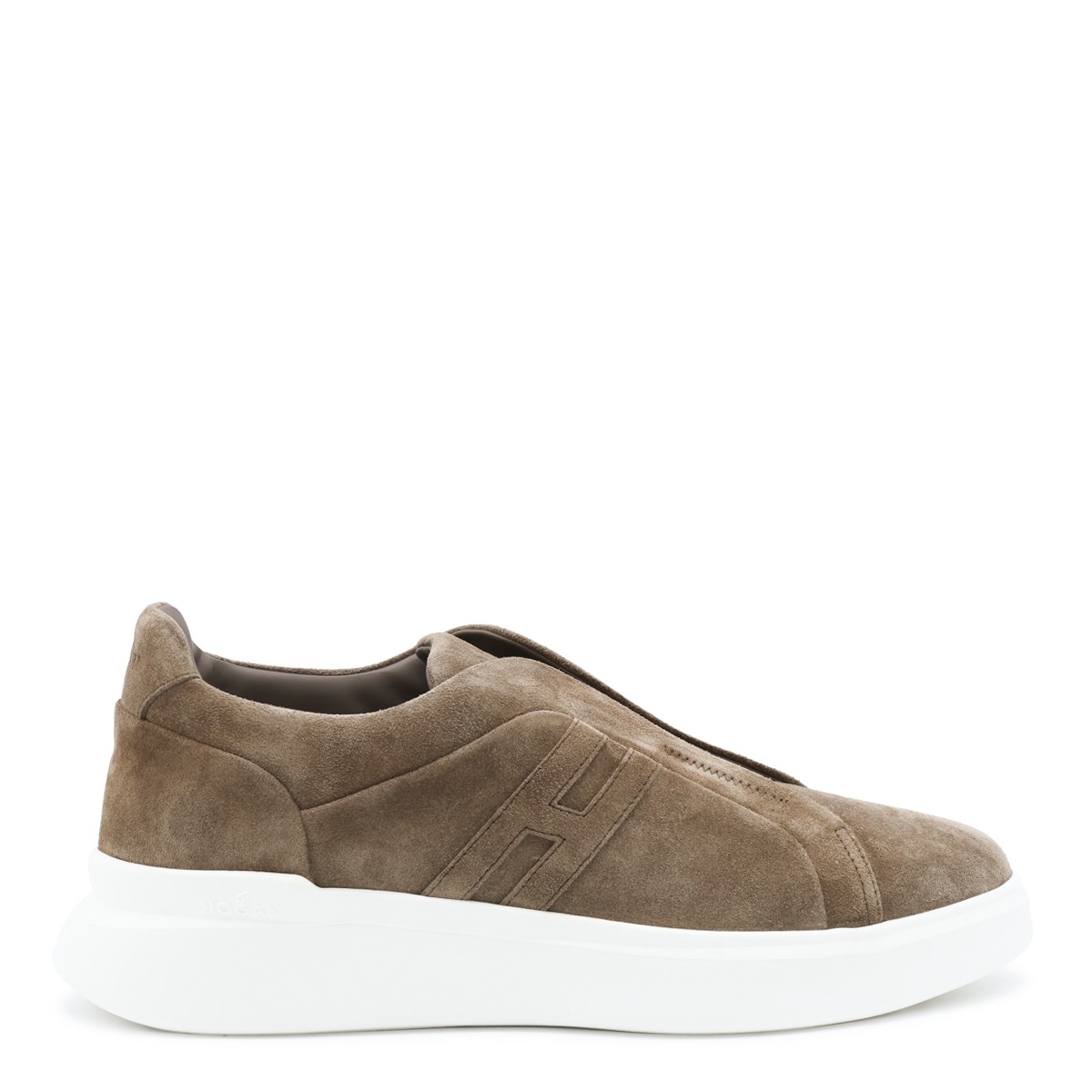 BROWN SUEDE H 580 SLIP ON SNEAKERS