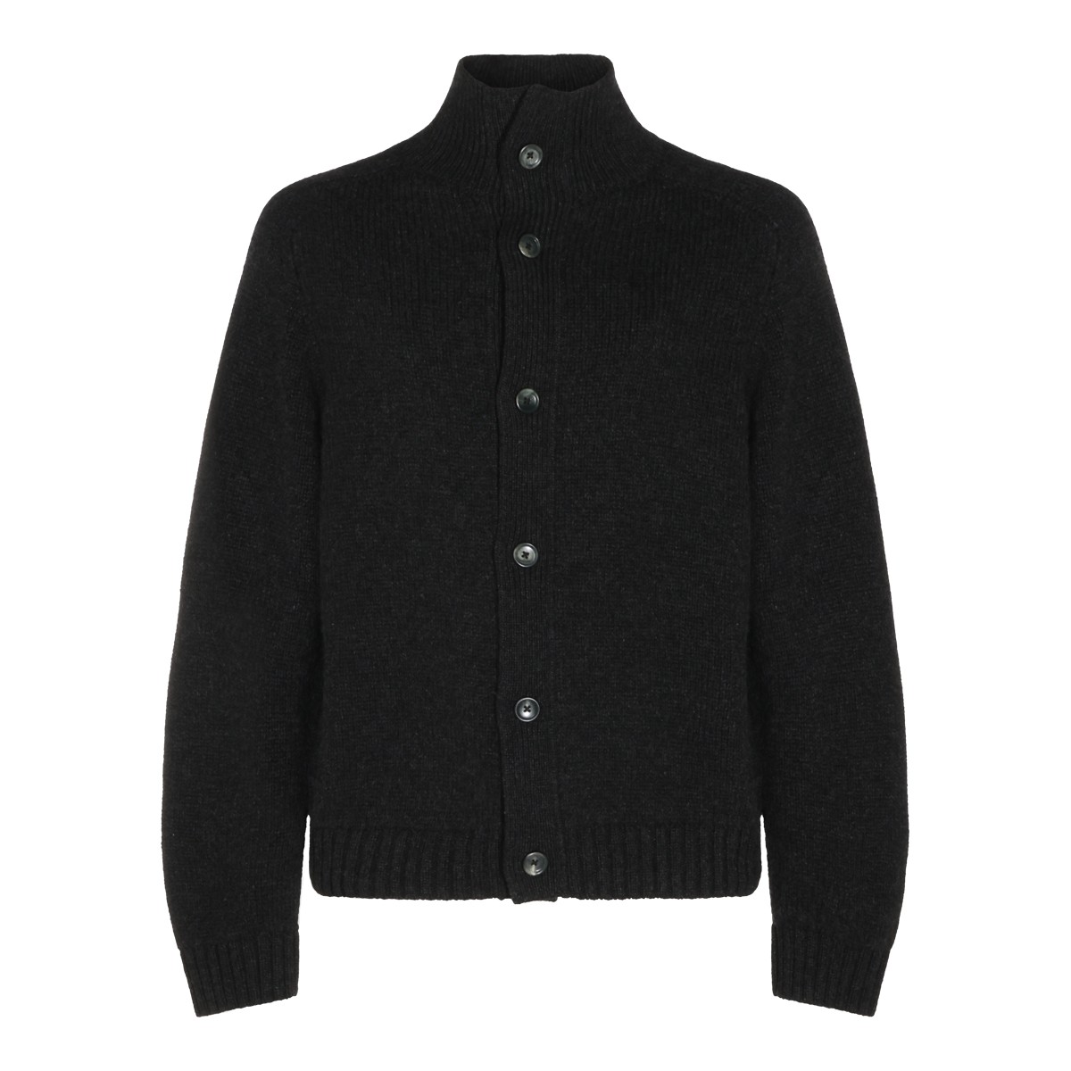 SHADOW GREY CASHMERE CARDIGAN