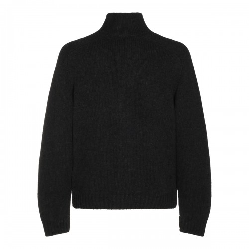 SHADOW GREY CASHMERE CARDIGAN 2