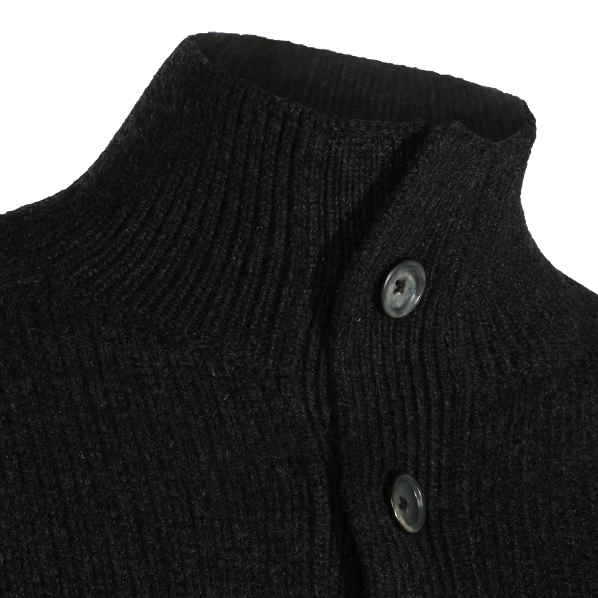 SHADOW GREY CASHMERE CARDIGAN