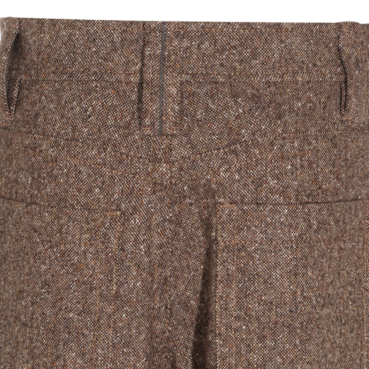 BROWN VIRGIN WOOL PANTS