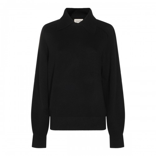 BLACK CASHMERE JACKSON SWEATER