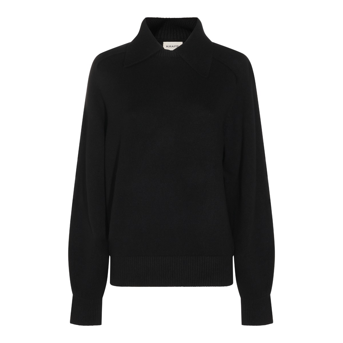 BLACK CASHMERE JACKSON SWEATER