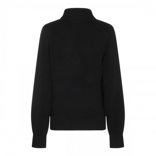 BLACK CASHMERE JACKSON SWEATER