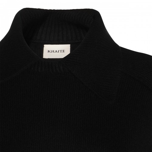 BLACK CASHMERE JACKSON SWEATER