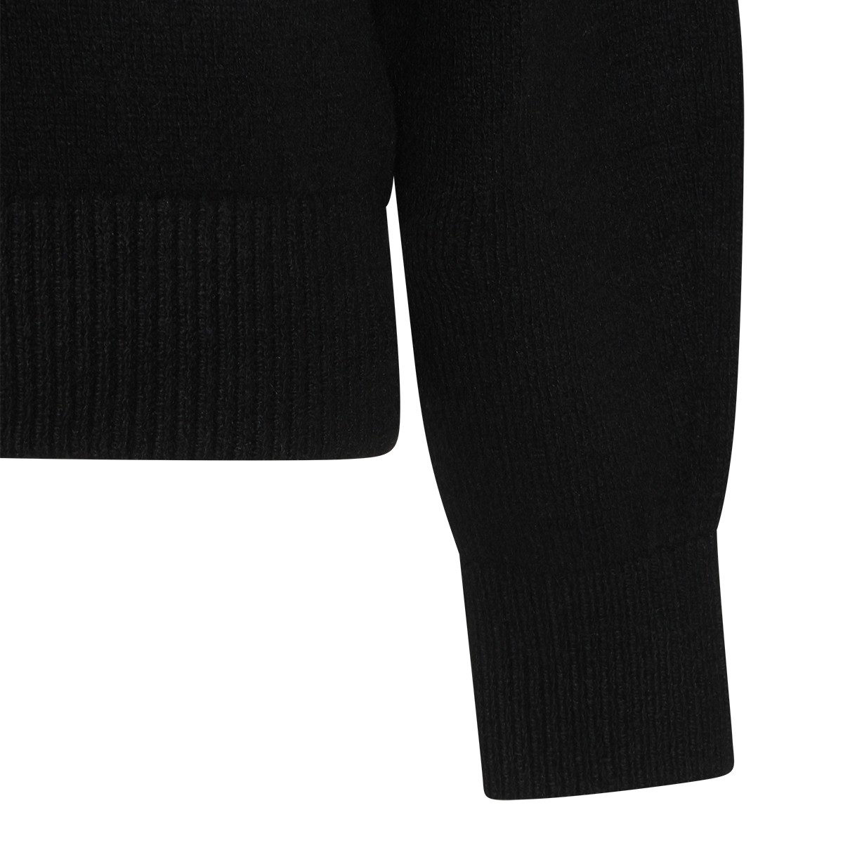 BLACK CASHMERE JACKSON SWEATER