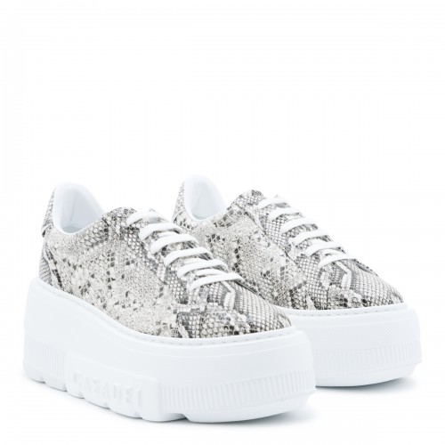 GREY LEATHER NEXUS SNEAKERS 2