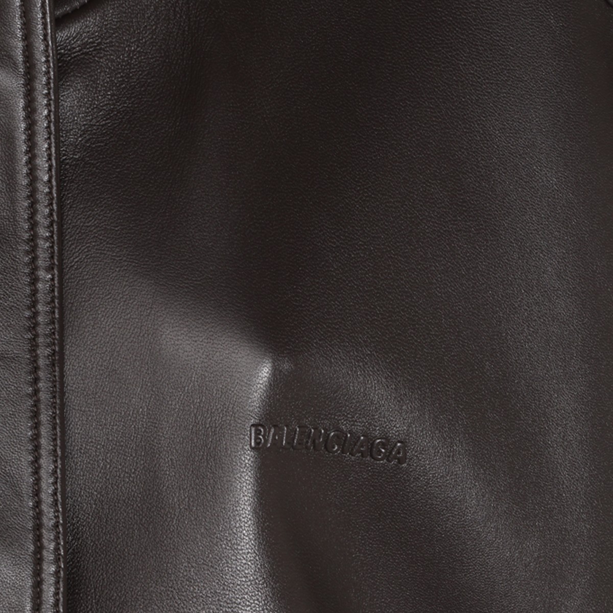 BLACK LEATHER VEST JACKET