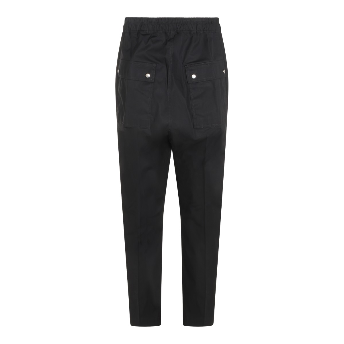 BLACK COTTON STRETCH BELA PANTS
