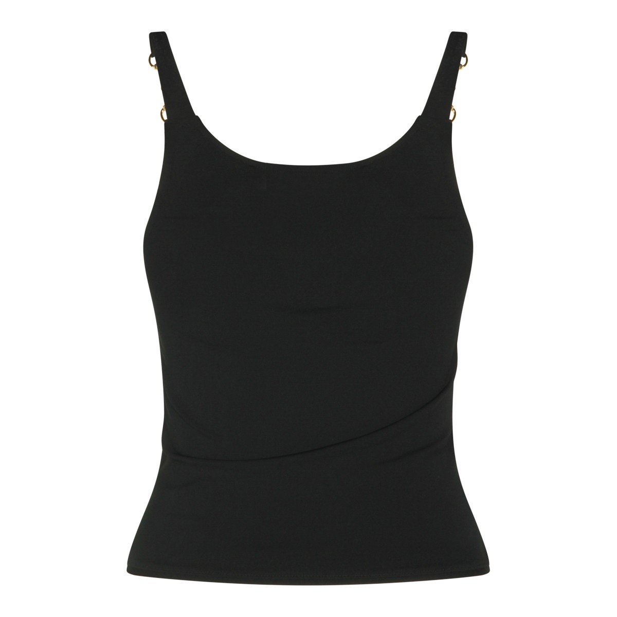 BLACK COTTON HORSEBIT TOP