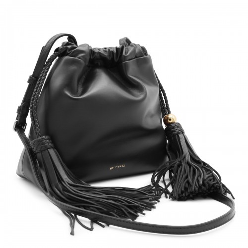 BLACK LEATHER KALISPERA POUCHE 2