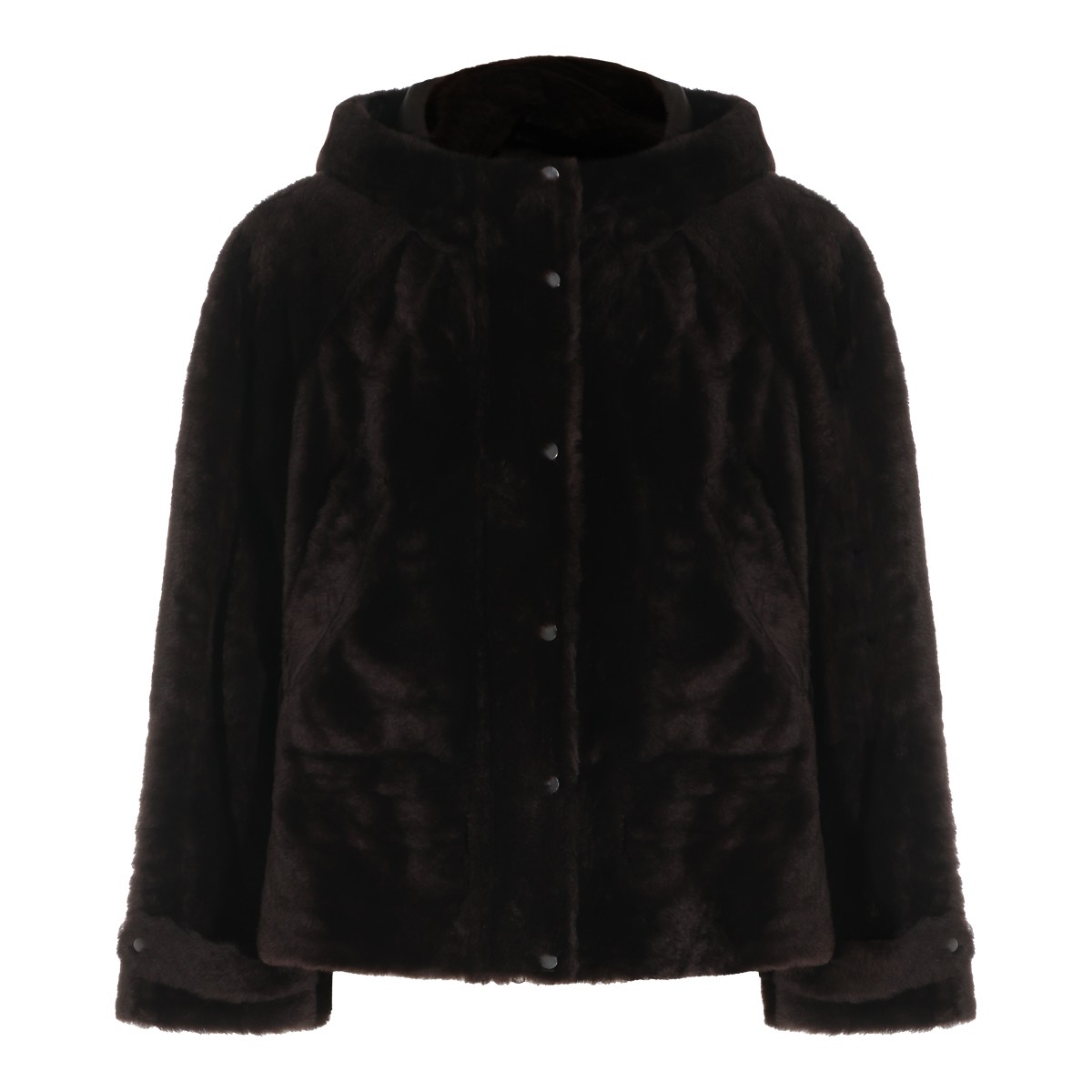 BLACK SHEARLING JACKET
