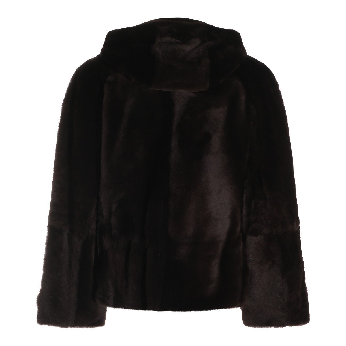 BLACK SHEARLING JACKET