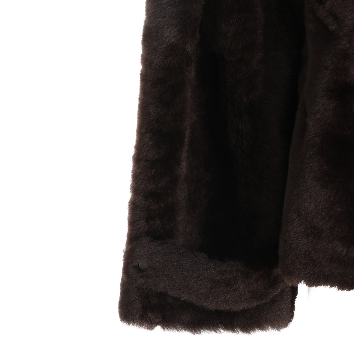 BLACK SHEARLING JACKET