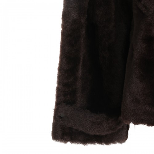 BLACK SHEARLING JACKET