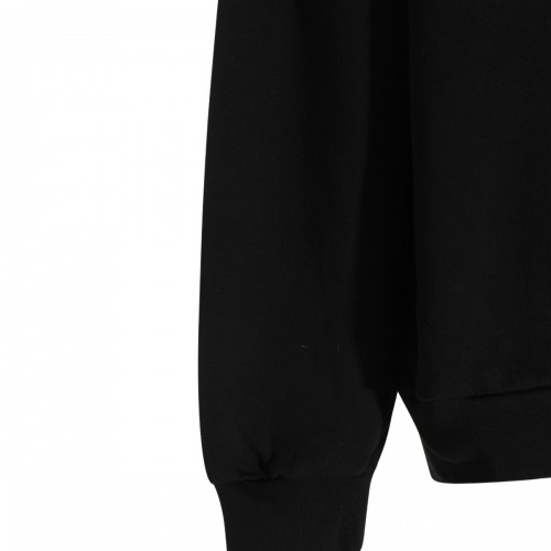BLACK COTTON SWEATSHIRT