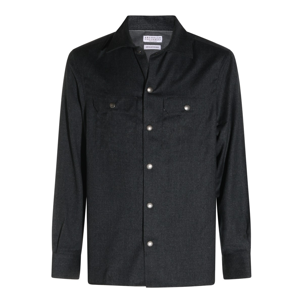 DARK GREY WOOL SHIRT