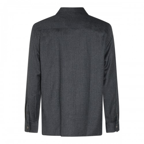 DARK GREY WOOL SHIRT 2