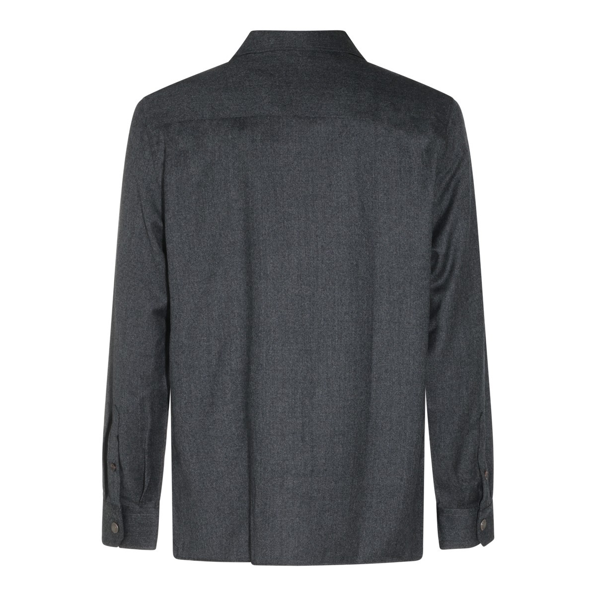 DARK GREY WOOL SHIRT