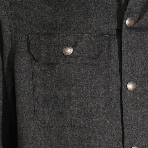 DARK GREY WOOL SHIRT