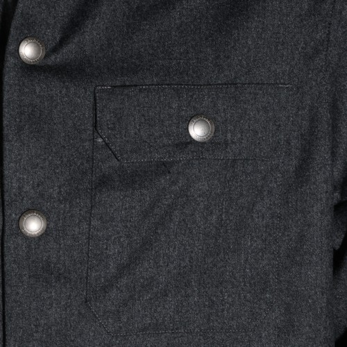DARK GREY WOOL SHIRT