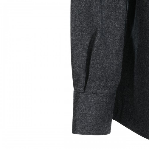 DARK GREY WOOL SHIRT
