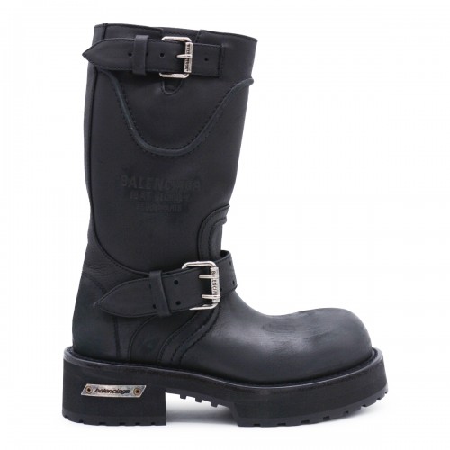 BLACK AND SILVER LEATHER...