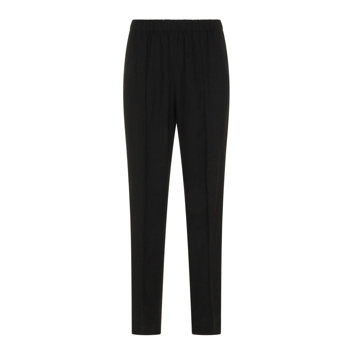 BLACK VIRGIN WOOL PANTS