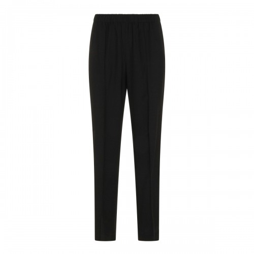 BLACK VIRGIN WOOL PANTS