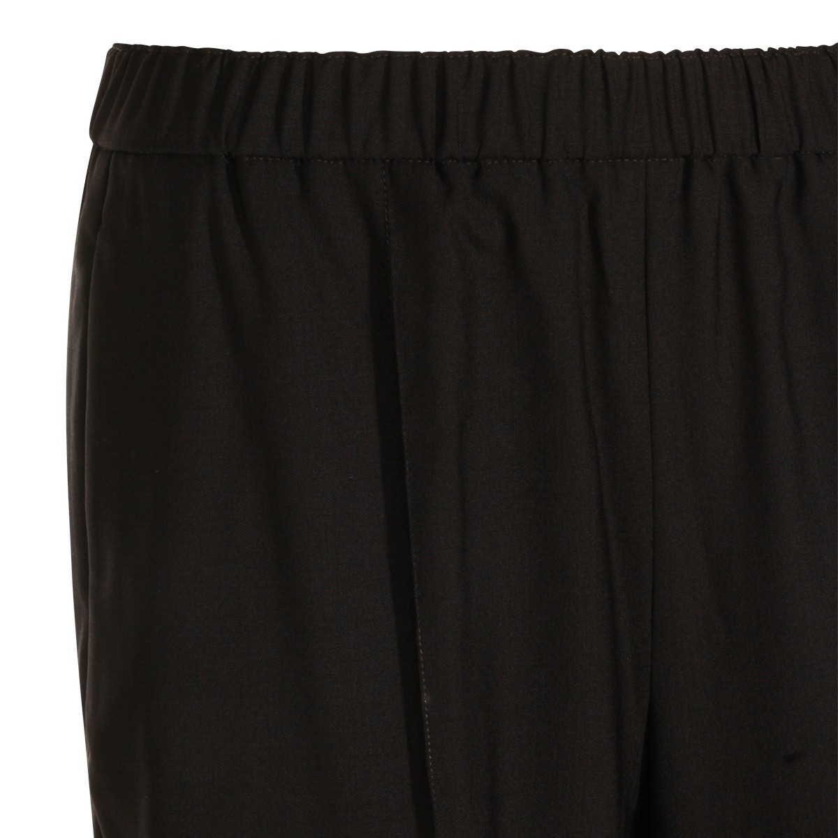 BLACK VIRGIN WOOL PANTS