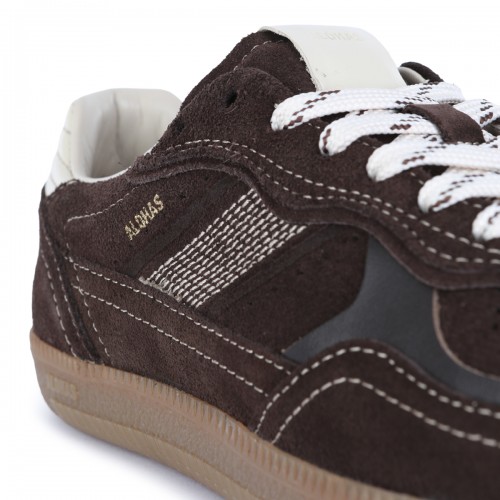 BROWN LEATHER SNEAKERS