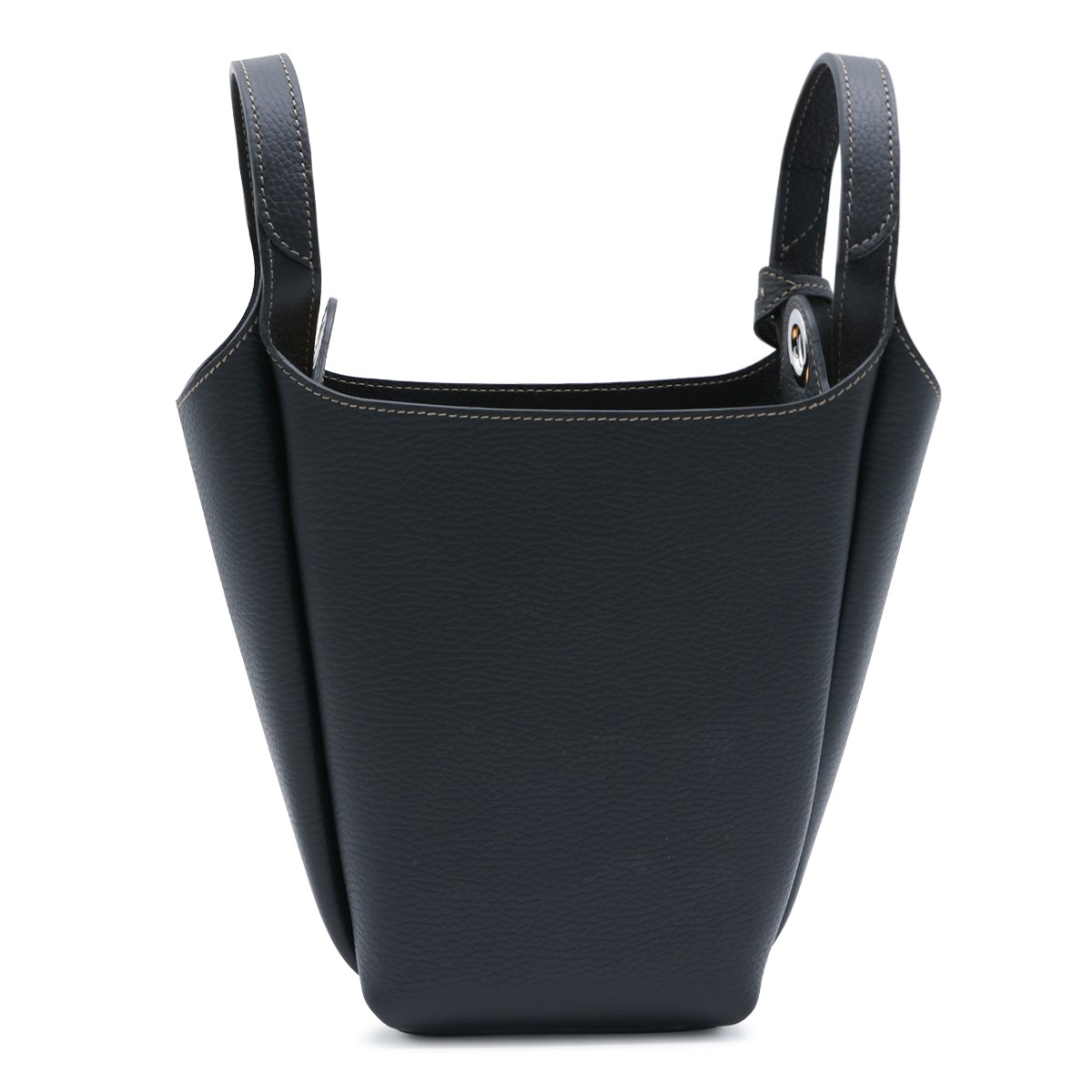 BLACK LEATHER APA MINI SATCHEL