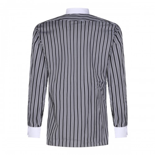 WHITE AND BLACK COTTON SHIRT 2
