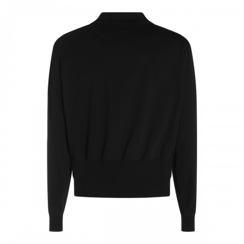 BLACK COTTON BAUHAUS SWEATSHIRT
