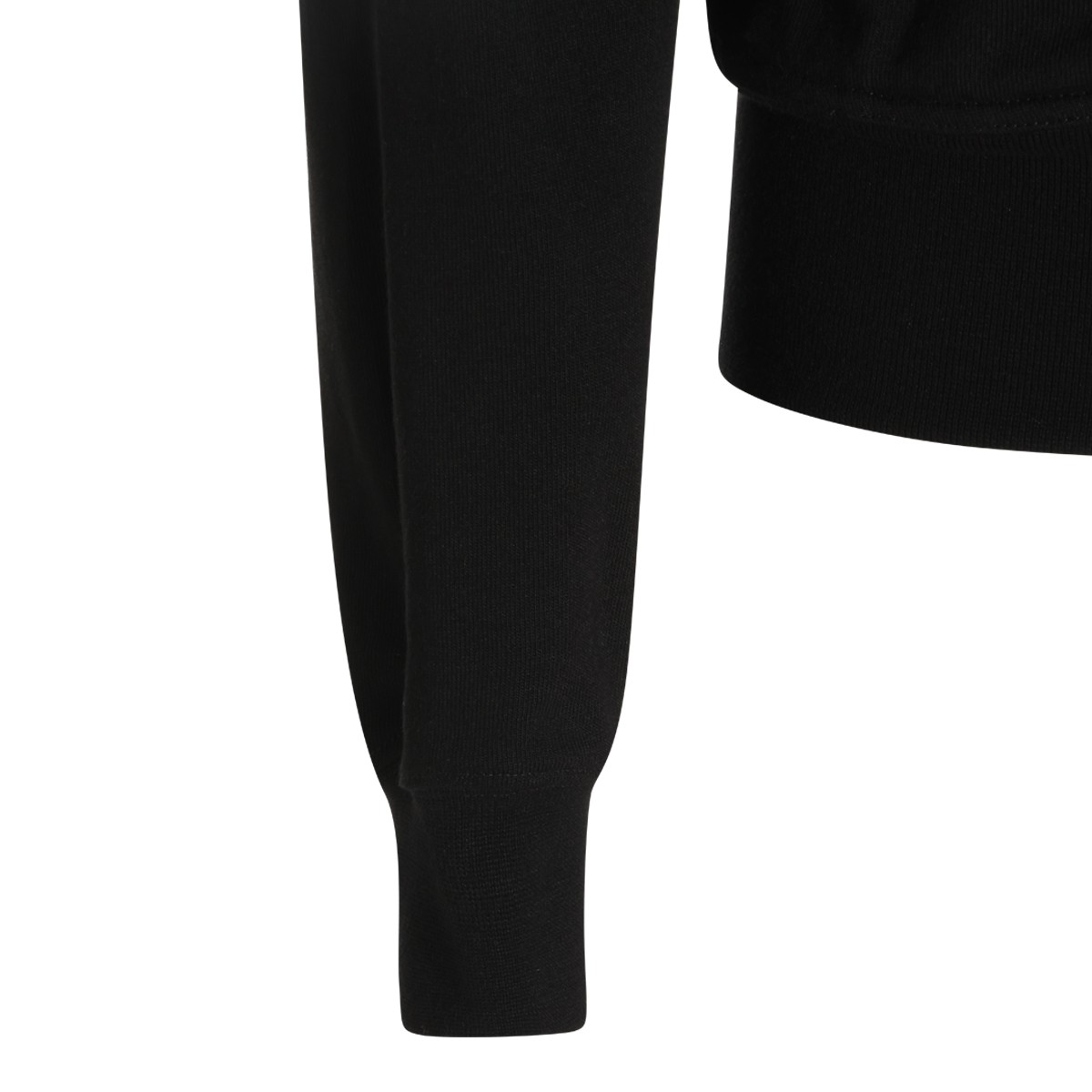 BLACK COTTON BAUHAUS SWEATSHIRT