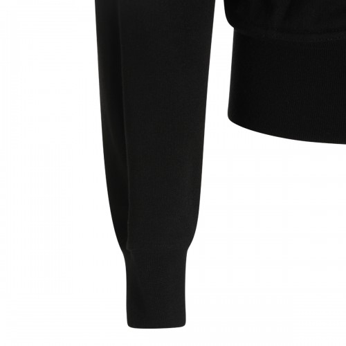 BLACK COTTON BAUHAUS SWEATSHIRT