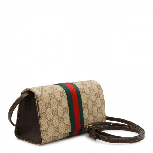 BEIGE EBONY GG MINI POUCH