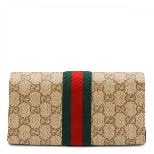 BEIGE EBONY GG MINI POUCH