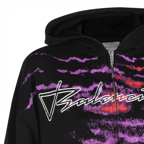 BLACK COTTON DREAM SWEATSHIRT