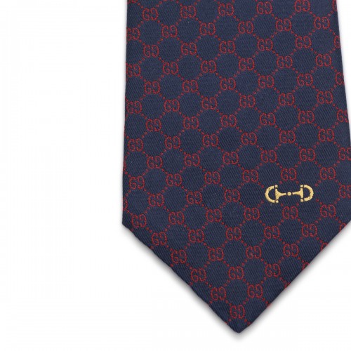 NAVY SILK TIE